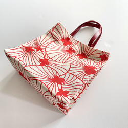 紙袋みたいな布バッグ(xxs)/shell:red 2枚目の画像