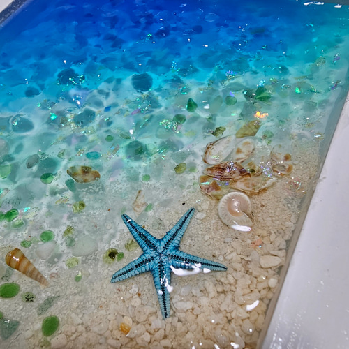 海を感じるインテリア 波紋アート 水面の揺らめき レジン