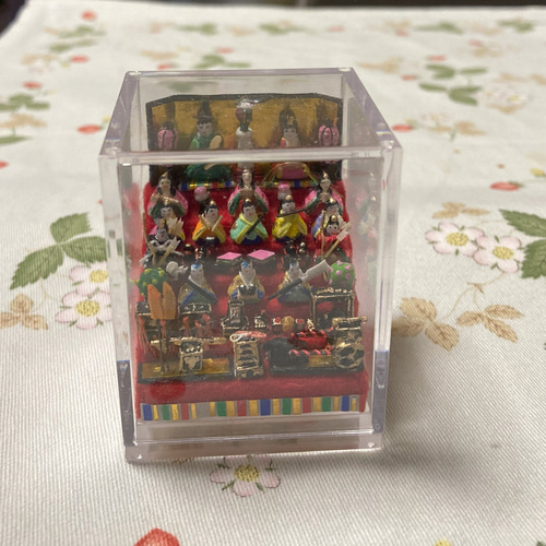 マイクロ雛人形七段飾り】作品10（自分史上最小更新） ひな人形・雛