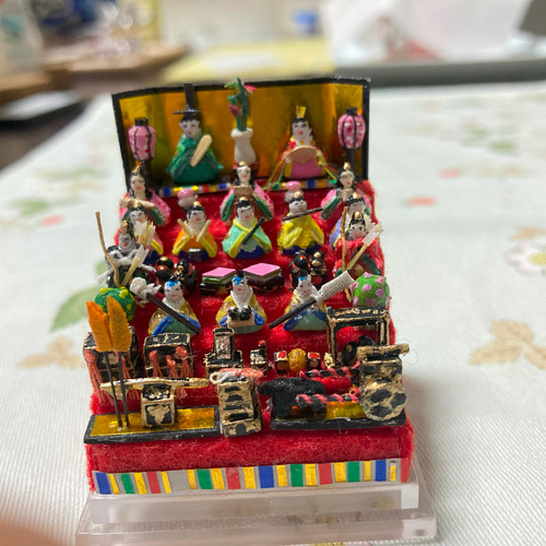 マイクロ雛人形七段飾り】作品10（自分史上最小更新） ひな人形・雛