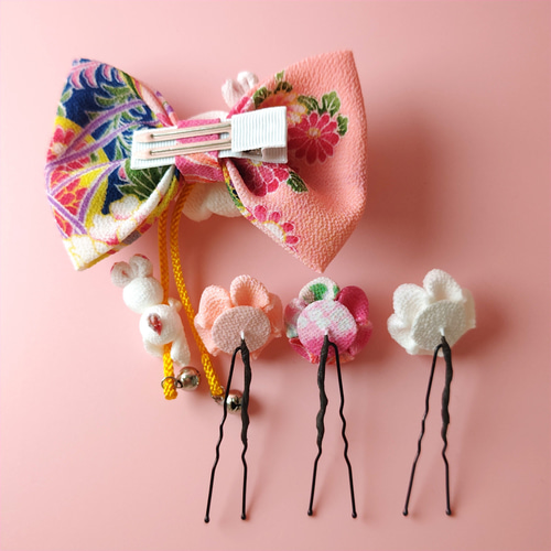 【美品】7歳用 七五三用華やかリボン飾り e486f5ae19e879f891c9e1f7555bdc