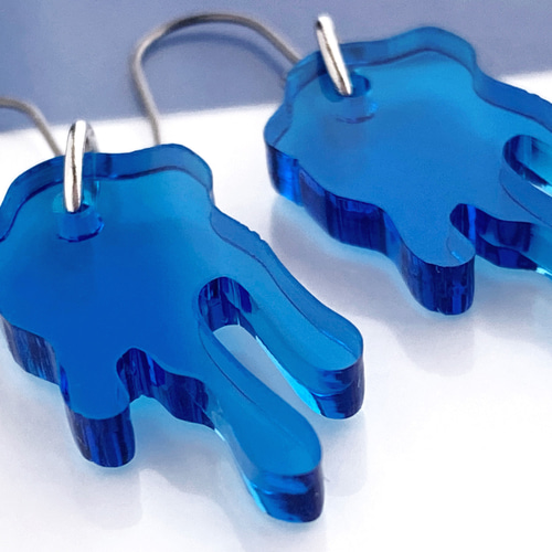 melt blue】ピアス・イヤリング｜｜｜アクリルアクセサリー