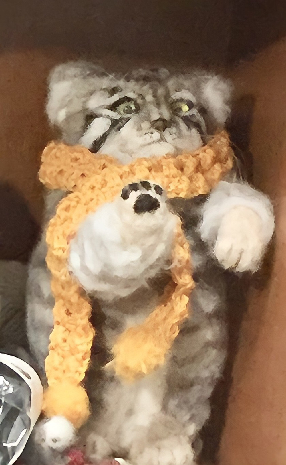 オーダーメイド☆羊毛フェルトの招き猫のマヌルネコ
