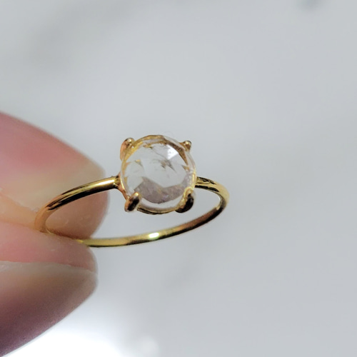 水晶クリスタルポイント指輪、 水晶クリスタルポイント指輪、