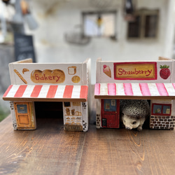 小動物たちのお店屋さんハウス【いちごカフェ】 3枚目の画像