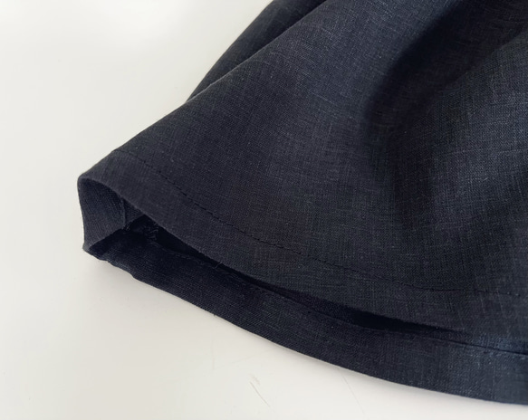 ジャンパースカート * Rayon Linen Black * 7枚目の画像