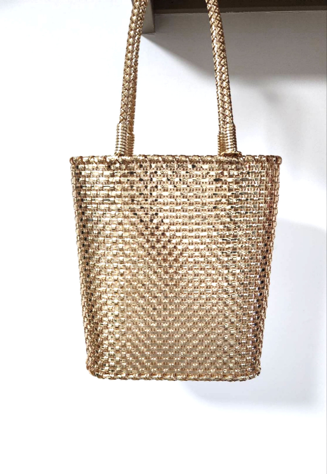 キラキラゴールドバッグ　楕円底B5縦型　受注製作