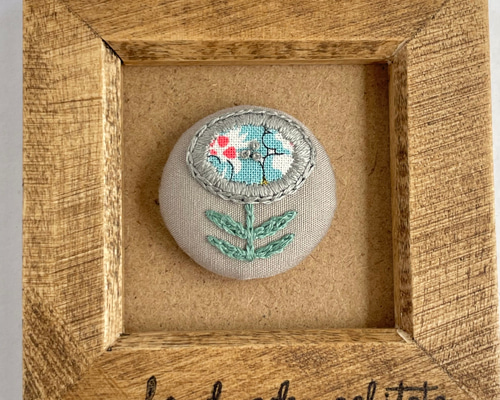 刺繍【ヘアゴム】【ポニーフック】【ブローチ】選べるパーツ no