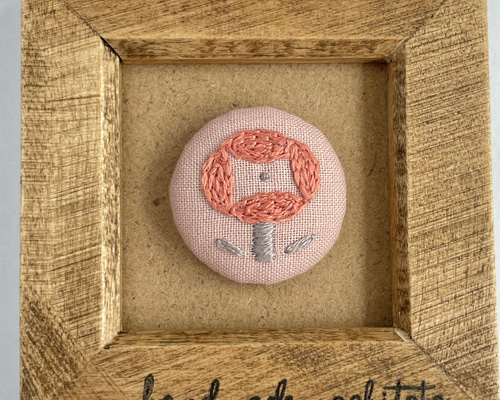 【専用】ハンドメイド　刺繍ブローチ　ヘアゴム 満開の桜刺繍ブローチor刺繍ヘアゴム ブローチ かなちゃん手刺繍