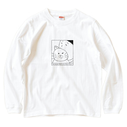 長袖 Tシャツ 『猫たべちゃいたい』 猫選べます 男女兼用 ロンT 1枚目の画像