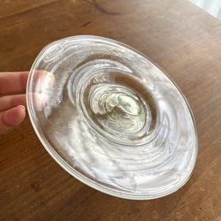 吹きガラス　シンプルなお皿　 2枚目の画像