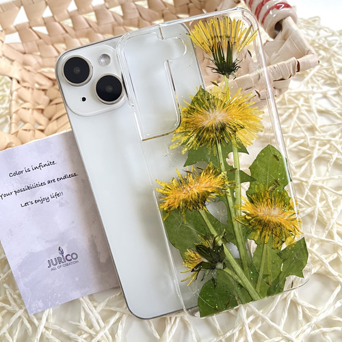 フルオーダーメイドでお作りする押し花スマホケース iphone