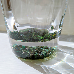 ゆらゆら　/　吹きガラス　/　ガラスの花瓶　/　新緑 2枚目の画像