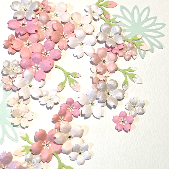 桜吹雪ペーパーパーツ 4枚目の画像
