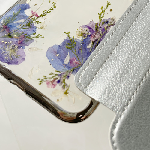 フラワーガーデン 押し花スマホケース 全機種対応 スマホケース