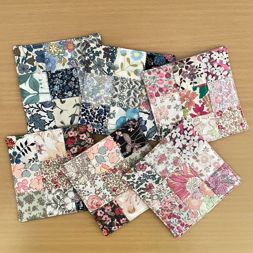 リバティ パッチワーク コースター ＊ 6枚セット コースター YUKI 通販  