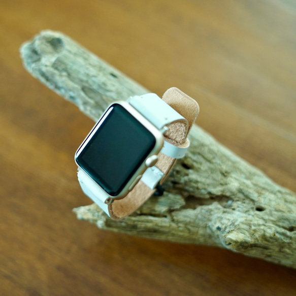イタリアンレザー製 Apple Watch アップルウォッチ　本革レザーベルト　選べるカラーでカスタマイズ 12枚目の画像