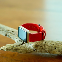 イタリアンレザー製 Apple Watch アップルウォッチ　本革レザーベルト　選べるカラーでカスタマイズ 13枚目の画像