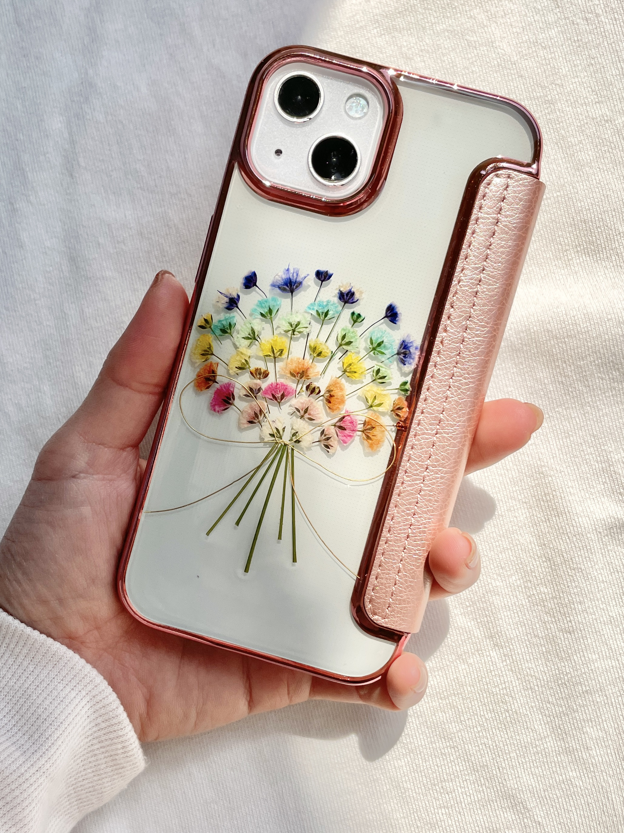 送関込【Harper & Blake】UK発!手帳型スマホケース Flower/野草 送関込【Harper & Blake】UK発!手帳型スマホケース Flower/野花