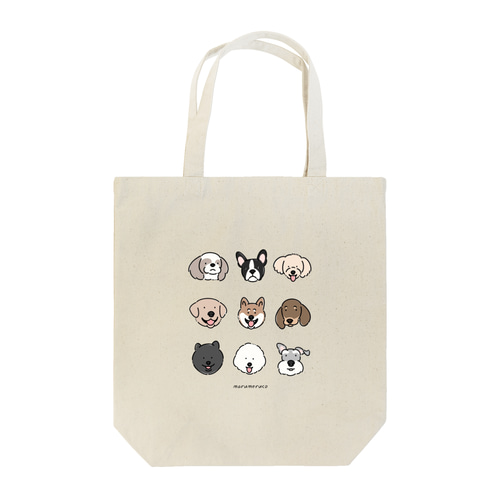 わんちゃんトートバッグ】marumerucoデザイン｜犬イラスト トート