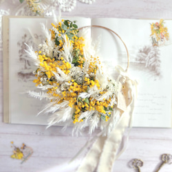 青紫の三日月リース　ドライフラワーリース　瑠璃玉アザミ 青紫の三日月リース 瑠璃玉アザミ ドライフラワーリース リース