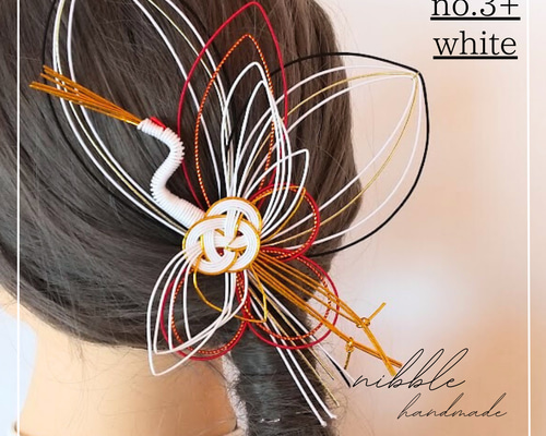 creema限定クーポン】水引 鶴 豪華 髪飾り ショートOK ボブ 前撮り