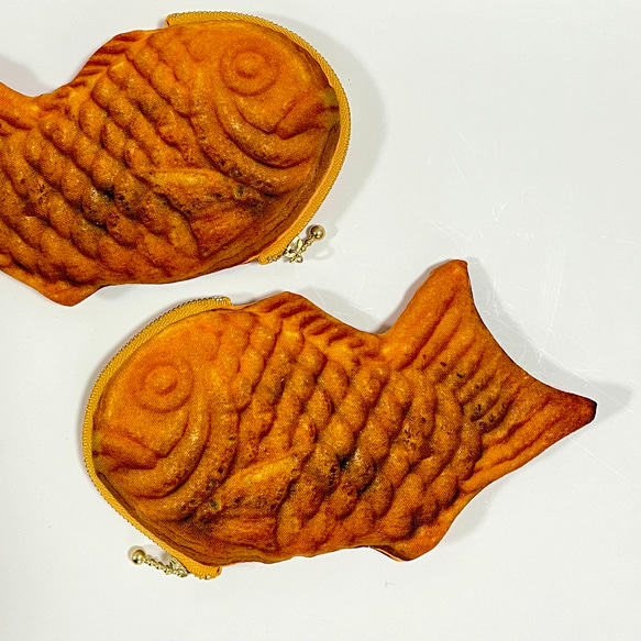 おめで鯛‼︎ たい焼きポーチ メガネケース◾️お魚ポーチ 和菓子 1枚目の画像