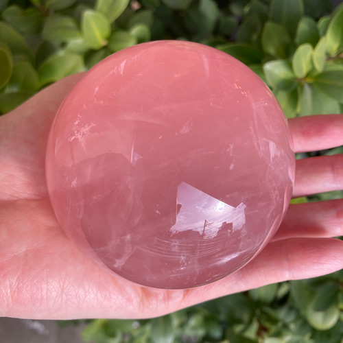プルプルの桃？】高品質スターディープローズクォーツスフィア その他