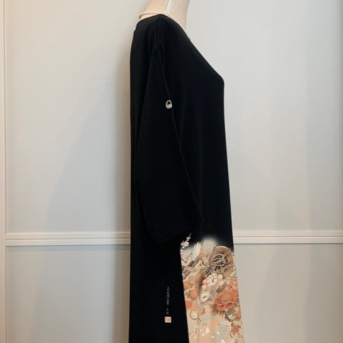 ammura19690423様使用 着物リメイク留袖ロングワンピース 着物リメイク Aラインロングワンピース 留袖 - メルカリ