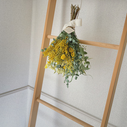ミモザのナチュラルスワッグブーケSサイズ 無料ラッピング ドライ