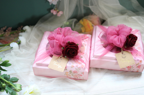 (風呂敷ラッピング)ビンテージ風あんフラワークッキー9個入り  誕生日プレゼント あんこのお花！ 2枚目の画像