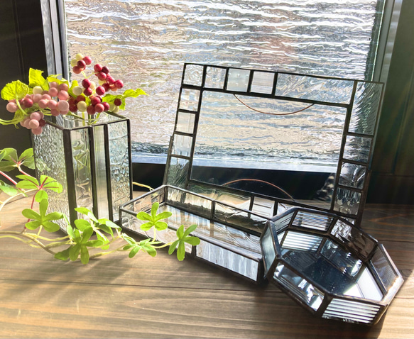 超お得　ステンドグラス小物セット〜b〜 1枚目の画像