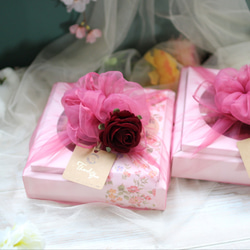 (風呂敷ラッピング)ビンテージ風あんフラワークッキー4個入り  あんこのお花！ 8枚目の画像