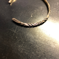 brass wave twist bangle  black バングル ブレスレット 6枚目の画像