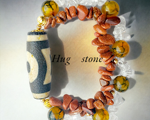 ◇龍眼天珠と亀甲天珠・エメラルド・ペリドット・アフガナイトのパワーストーンブレス 9d16fb789fd0bc37c89394b62112c6