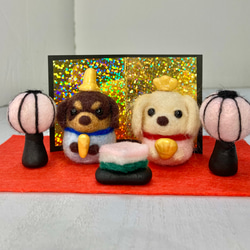 うちの子ダルマセミオーダー 羊毛フェルト犬 うちのこダルマ うちのこ