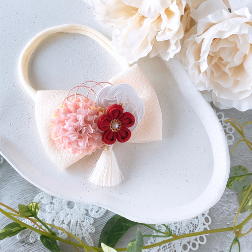 【和洋花柄リボン】ベビーヘアクリップ☆ベビーヘアピン♡セミオーダーメイド 和洋花柄リボン】ベビーヘアクリップ☆ベビーヘアピン♡セミオーダーメイド