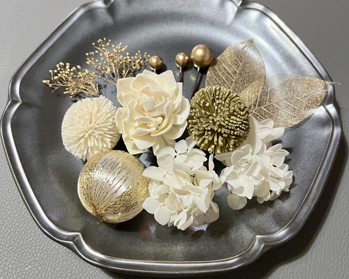 金箔付き】ヘッドパーツ ゴールド 13点セット＊結婚式＊成人式＊卒業式