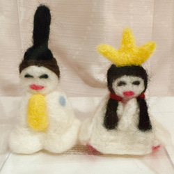 雛人形羊毛フェルト飾り#ひな祭り 2枚目の画像