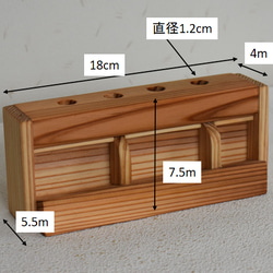 木製　万年カレンダー　ペンスタンド　一体型 10枚目の画像