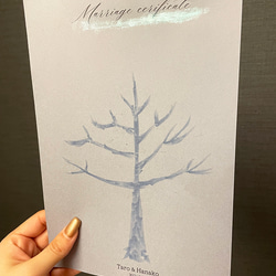 【雪の結婚証明書  ウェディングツリー 冬婚】ゲスト参加型（最大60名様） 4枚目の画像