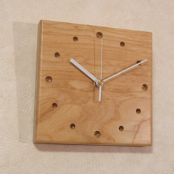 無病息災・縁起の良い木《無患子（ムクロジ）》天然木　木製時計10（掛け時計） 7枚目の画像