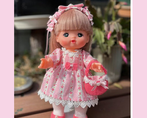 メルちゃん 春色ワンピース バックとヘアーバンド付き おもちゃ・人形