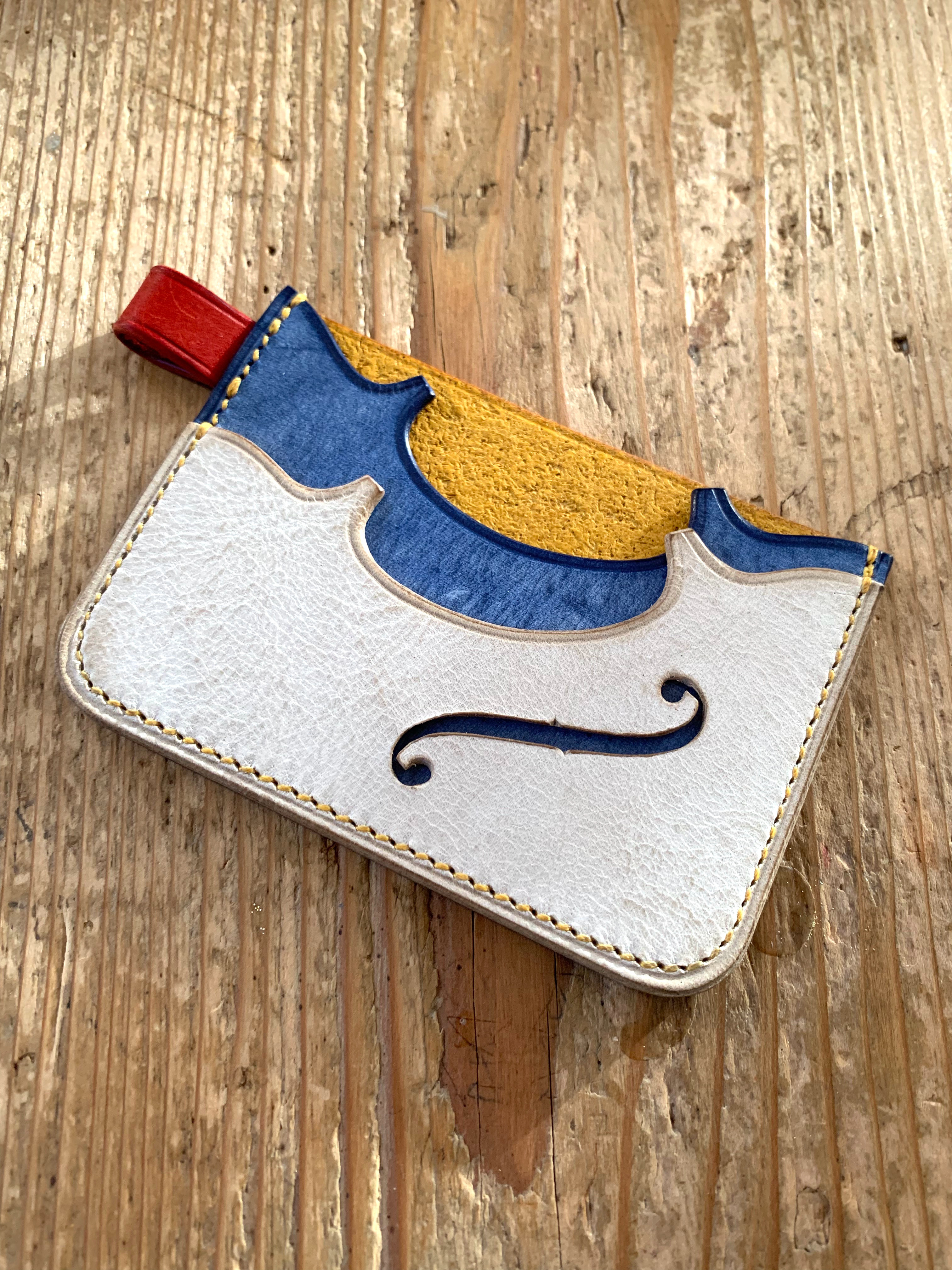 手縫いで創ったパスケース 『"Ocean" ‐ Topolino 245』