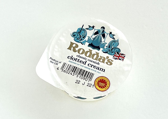 イギリスから輸入の本場クロテットクリーム「Rodda's28g」大好きなスコーンに少量サイズの本場の味を！ 1枚目の画像