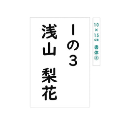 ★【選べるサイズB】縫い付けタイプ・ゼッケン・体操服・ホワイト 12枚目の画像