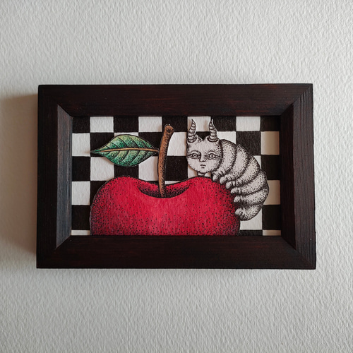 ルノワール 、【リンゴ売り】、希少画集画、新品高級額・額装付、状態良好 g-5169-1.jpg