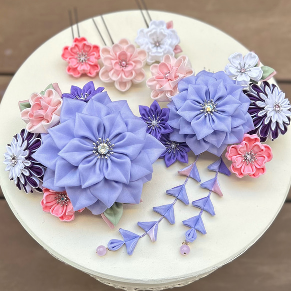 ★専用★未使用品 訪問着 枝花 くすみ紫 枝花 綸子 金彩 身丈162.0cm ☆専用☆未使用品 訪問着 枝花 くすみ紫 枝花 綸子 金彩