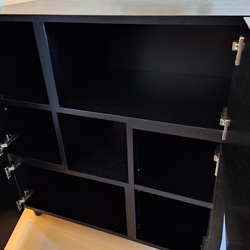【受注製作】cubic cabinet black キャビネット ブラック かっこいい 6枚目の画像