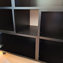 【受注製作】cubic cabinet black キャビネット ブラック かっこいい 8枚目の画像